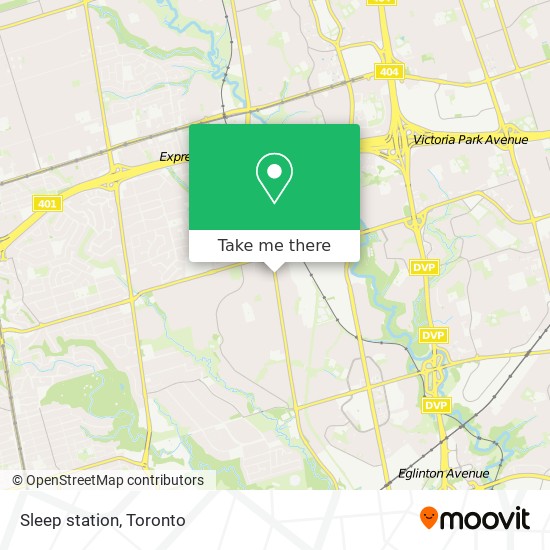 Sleep station map