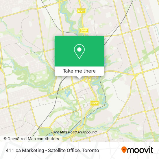 411.ca Marketing - Satellite Office map