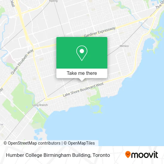 Humber College Birmingham Building map
