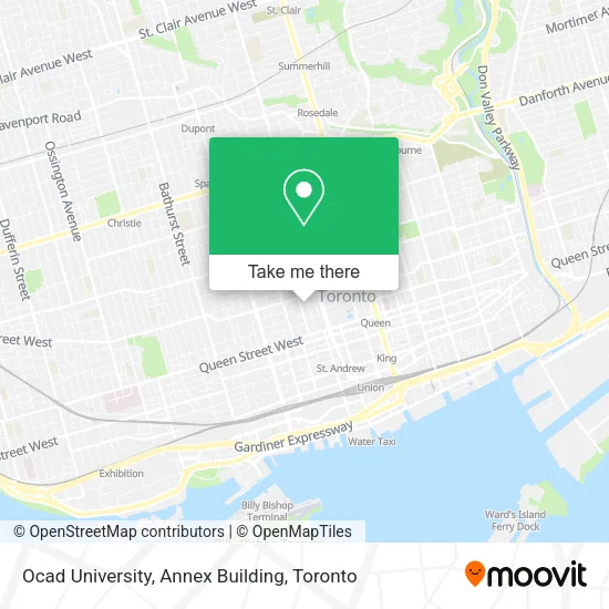 Ocad University, Annex Building map