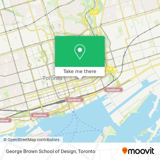 George Brown School of Design map