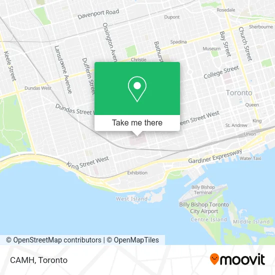 CAMH map