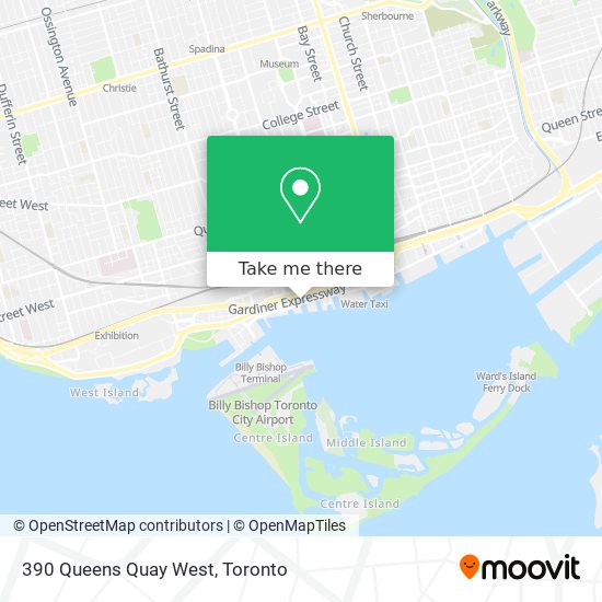 390 Queens Quay West map