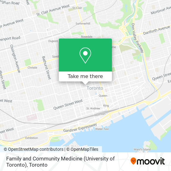 Family and Community Medicine (University of Toronto) map