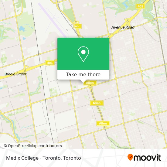 Medix College - Toronto map