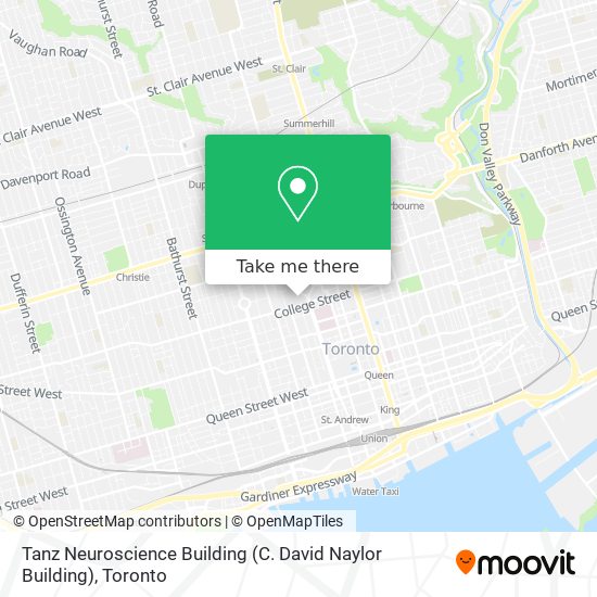 Tanz Neuroscience Building (C. David Naylor Building) map