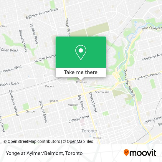 Yonge at Aylmer/Belmont map