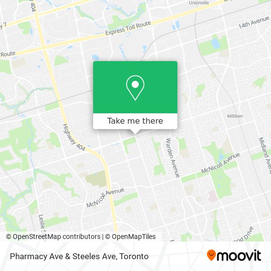 Pharmacy Ave & Steeles Ave map