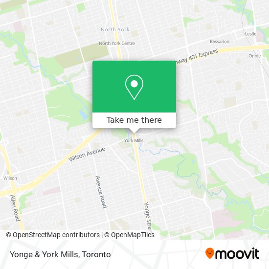 Yonge & York Mills map