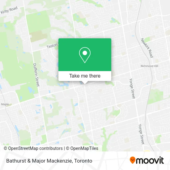 Bathurst & Major Mackenzie map