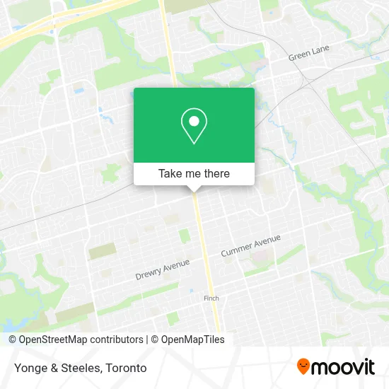 Yonge & Steeles map