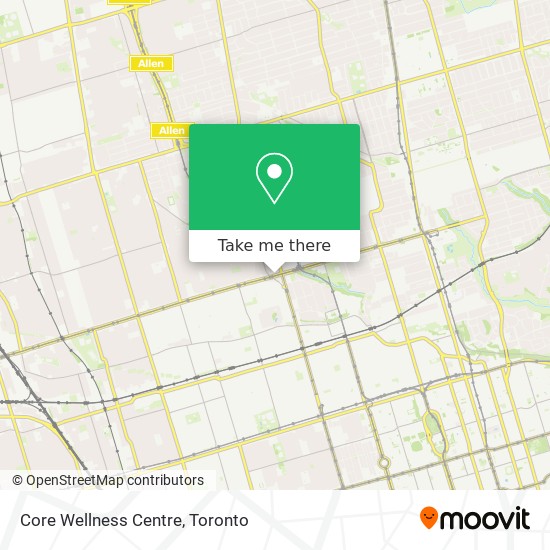 Core Wellness Centre map