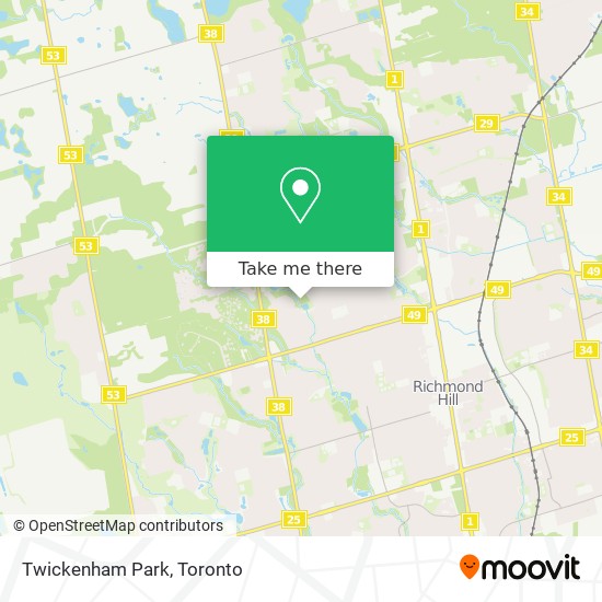 Twickenham Park map