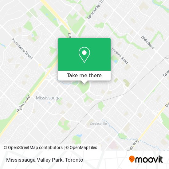 Mississauga Valley Park map