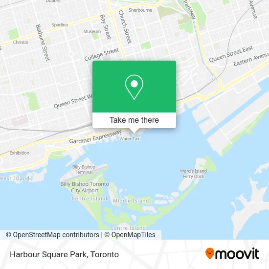 Harbour Square Park map