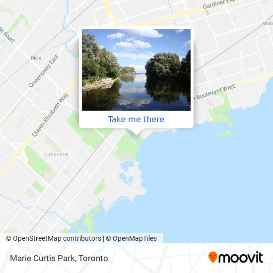 Marie Curtis Park map