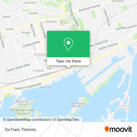 GoTrain map
