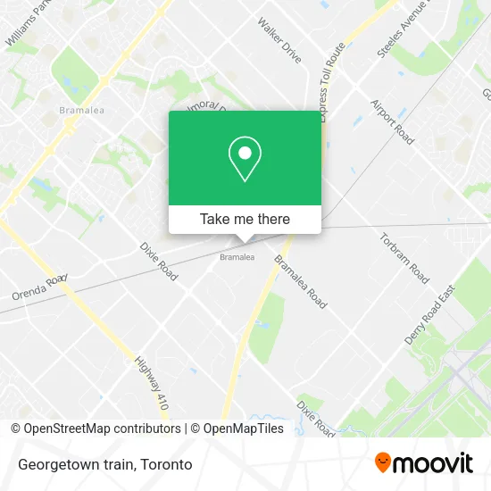 Georgetown train map