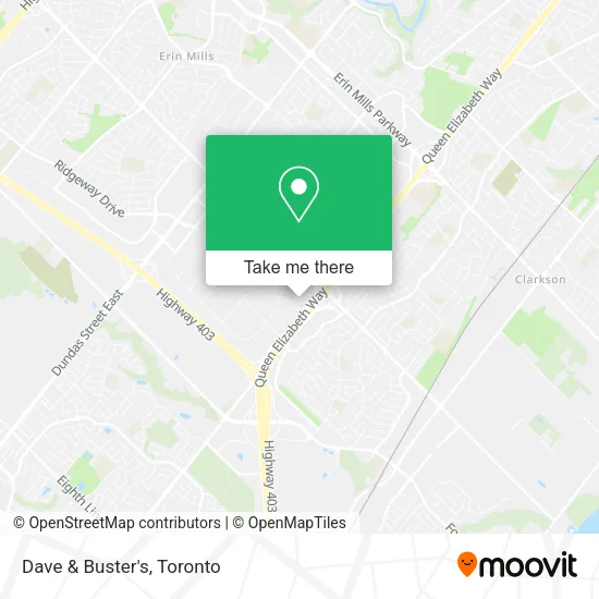 Dave & Buster's map