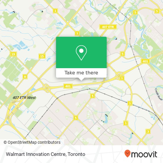 Walmart Innovation Centre map