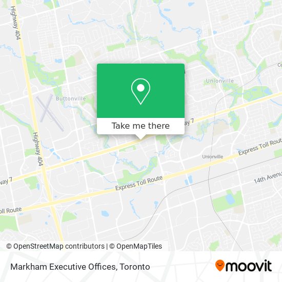 Markham Executive Offices map