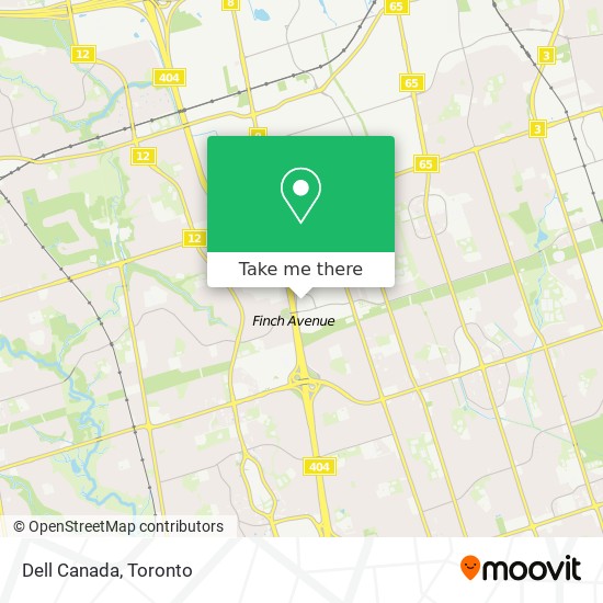 Dell Canada map