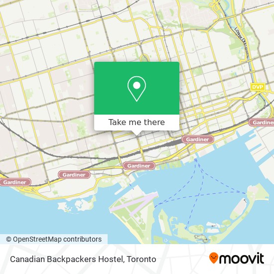 Canadian Backpackers Hostel map