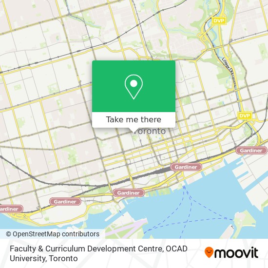 Faculty & Curriculum Development Centre, OCAD University map