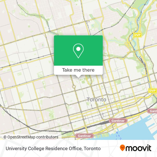 University College Residence Office map