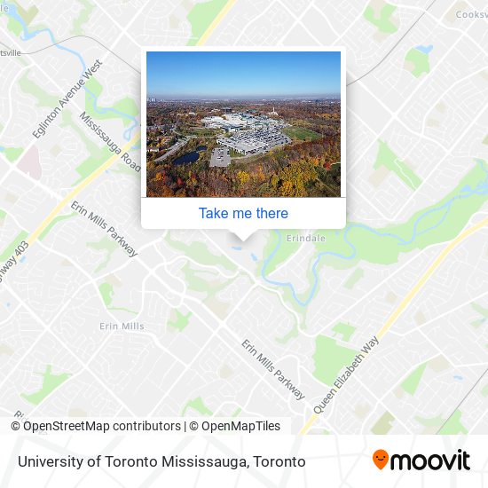 University of Toronto Mississauga map