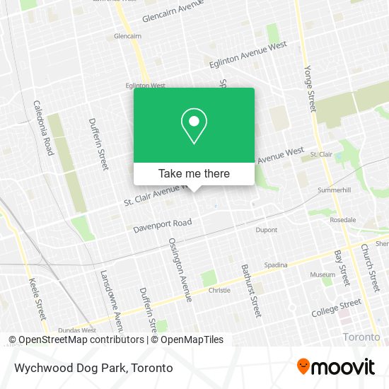 Wychwood Dog Park map