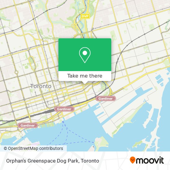 Orphan's Greenspace Dog Park map