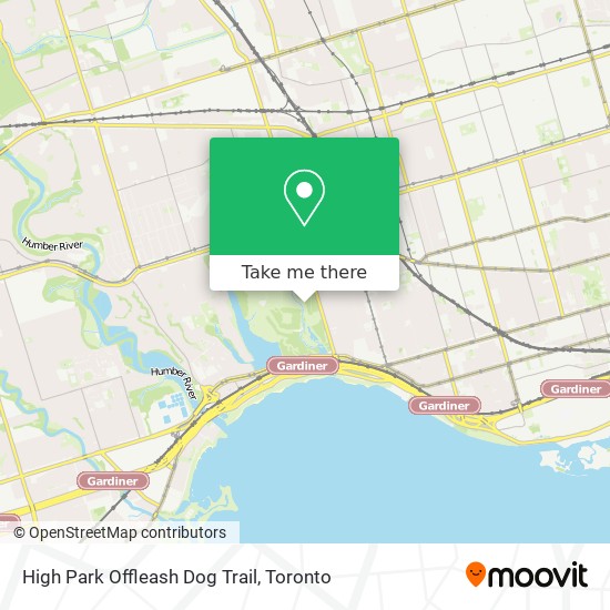 High Park Offleash Dog Trail plan