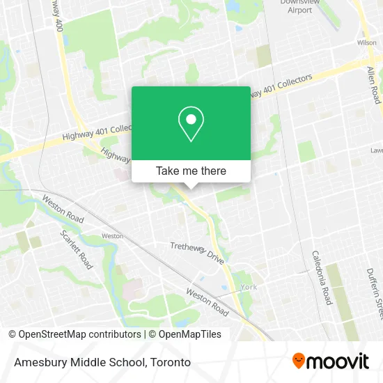 Amesbury Middle School map