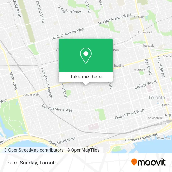 Palm Sunday map