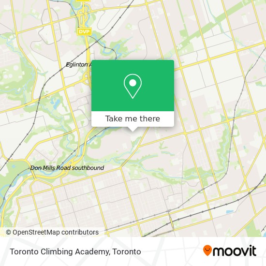Toronto Climbing Academy map
