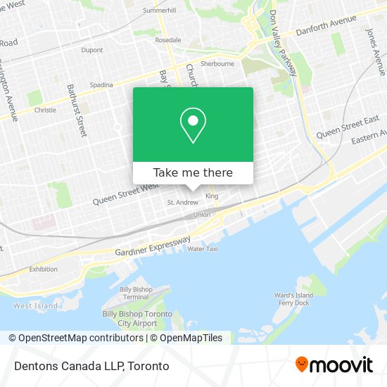 Dentons Canada LLP map