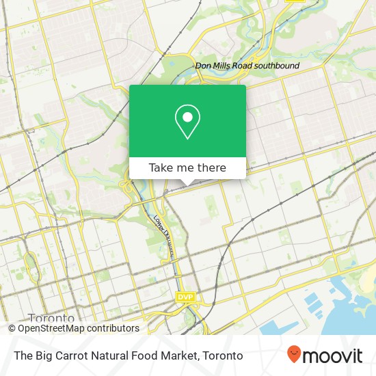 The Big Carrot Natural Food Market map