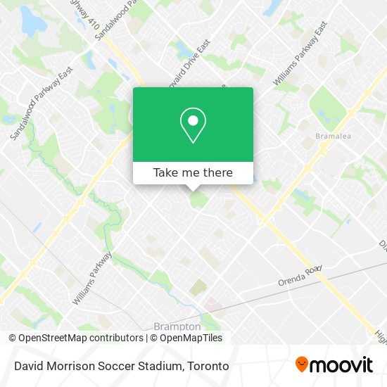 David Morrison Soccer Stadium map