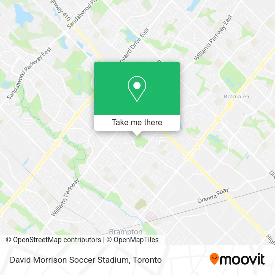 David Morrison Soccer Stadium map