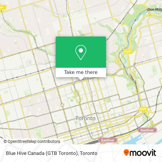 Blue Hive Canada (GTB Toronto) map