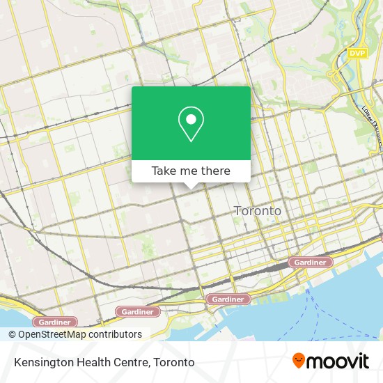 Kensington Health Centre map