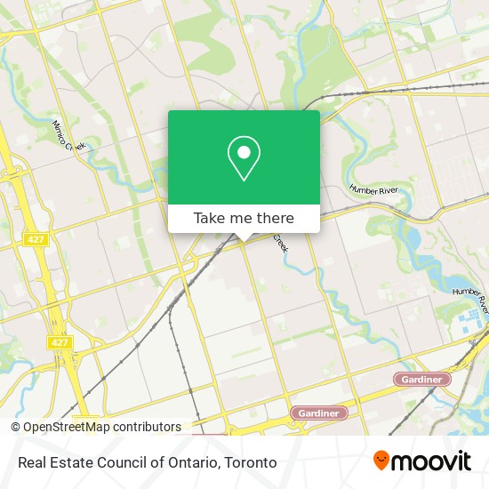 Real Estate Council of Ontario map