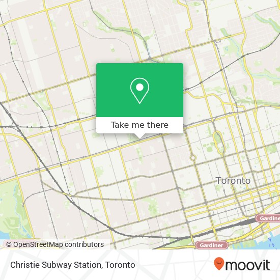 Christie Subway Station map