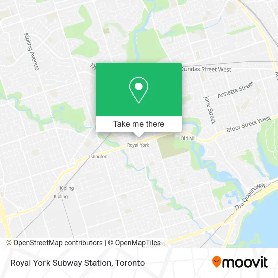 Royal York Subway Station plan