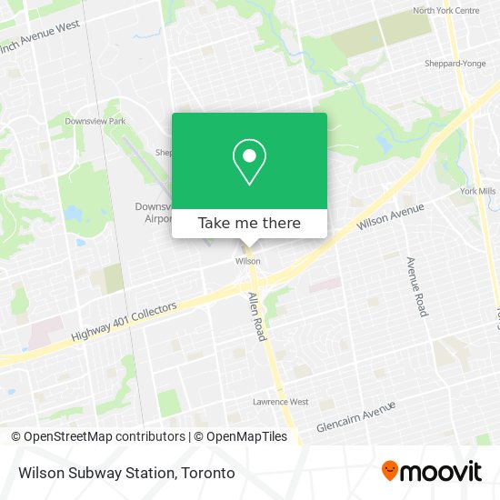 Wilson Subway Station map