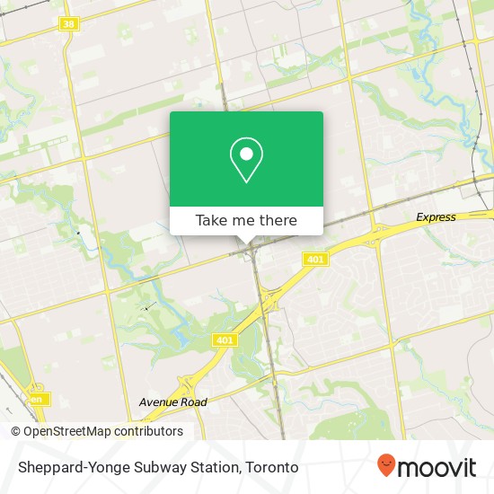Sheppard-Yonge Subway Station map