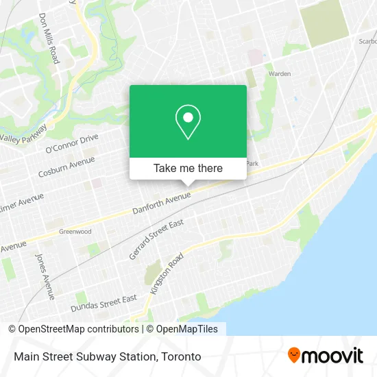 Main Street Subway Station map