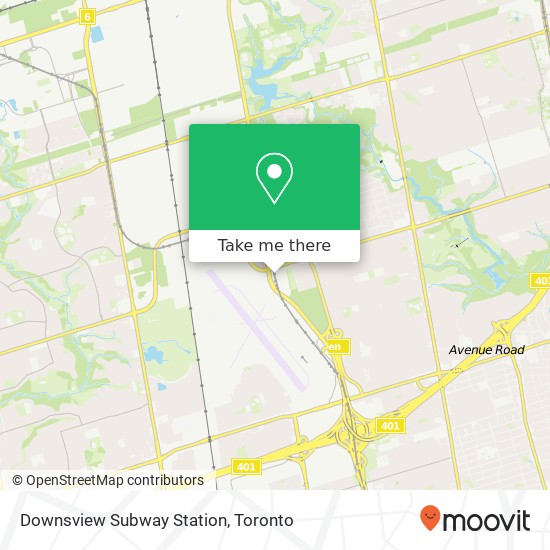Downsview Subway Station map
