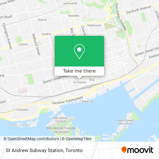 St Andrew Subway Station map